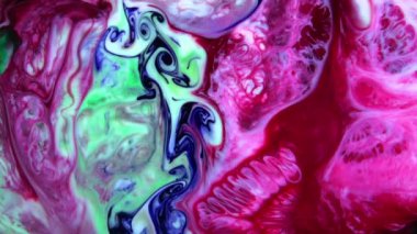 Abstract Dance and Spread of Colorful Ink Paints Background.