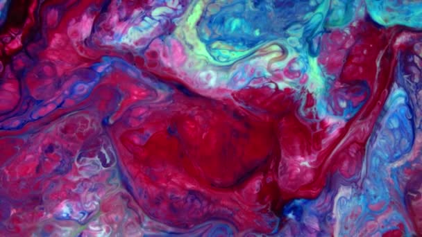 Abstract Dance Spread Colorful Ink Paints Background — Stok video