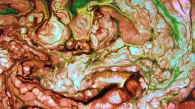 Yavaş Hareketli Makro Desen Sanatsal Kavramsal Renk Yüzey Taşıyıcı Yüzey Sıvı Boya Sıçratma Sanatı DokusuName.