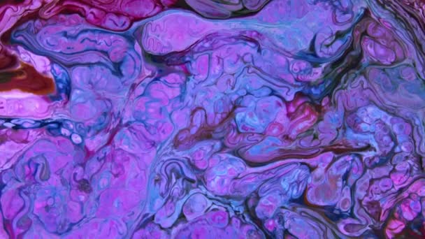 Abstraktní Barevné Pohyby Inkoustu Šíří Vodní Textury Záběry — Stock video