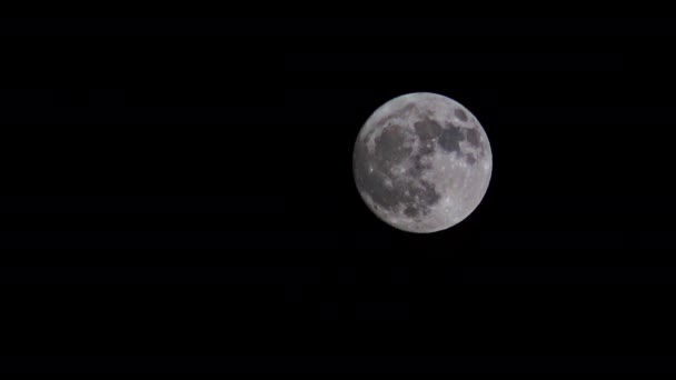 Time Lapse Mostrando Filmagem Lua Cheia — Vídeo de Stock