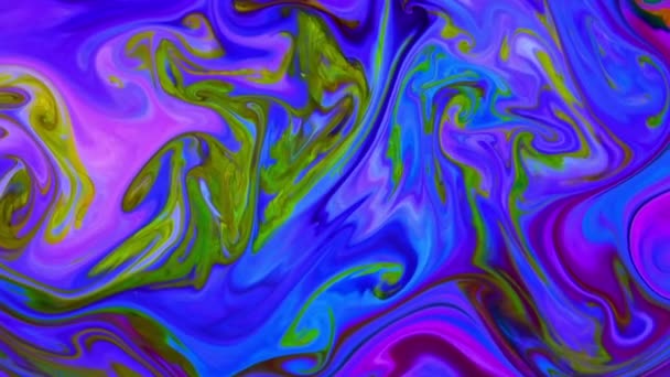Molto Bello Inchiostro Astratto Arty Pattern Colore Vernice Liquido Concetto — Video Stock