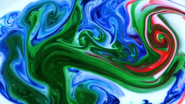 Абстрактная Цветовая Реакция Эффекты Бесконечной Текстуры Фона — стоковое видео