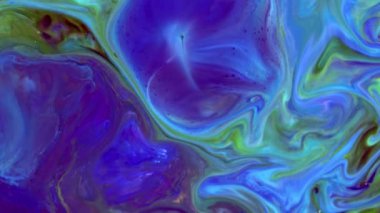 Çok Güzel Mürekkep Soyut Psychedelic Boya Sıvı Hareket Arka Plan Doku Video.