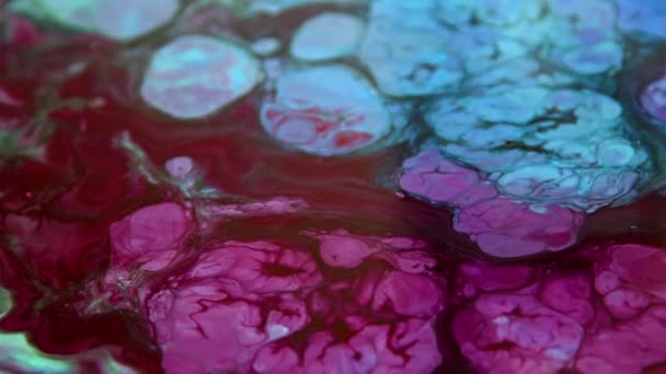 Very Nice Ink Abstract Psychedelic Paint Liquid Motion Background Texture — Vídeo de Stock