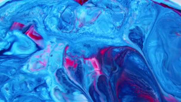 Lambat Gerak Makro Abstrak Pola Konsep Artistik Warna Permukaan Bergerak — Stok Video