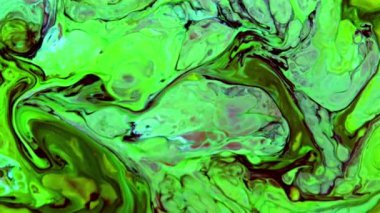 Yavaş Hareketli Makro Desen Sanatsal Kavramsal Renk Yüzey Taşıyıcı Yüzey Sıvı Boya Sıçratma Sanatı DokusuName.