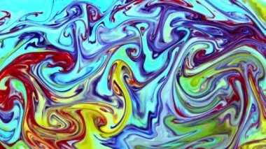 Soyut Renkli Mürekkep Sıvı Patlaması Pshychedelic Boya Patlaması Hareketi.