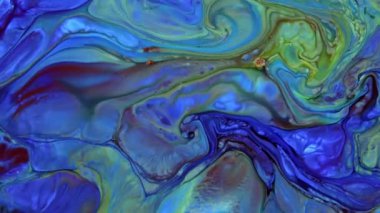 Soyut Renkli Mürekkep Sıvı Patlaması Pshychedelic Boya Patlaması Hareketi.