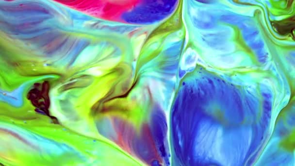 Difusión Explosiones Tinta Colorida Abstracta Movimiento Explosión Psicodélica — Vídeos de Stock