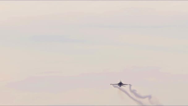 Izmir Turkiye Σεπτεμβρίου 2023 Turkish Air Force General Dynamics 16C — Αρχείο Βίντεο