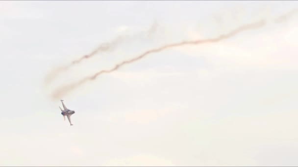 Izmir Turkiye September 2023 General Force Dynamics 16C Fighting Falcon — Stok Video
