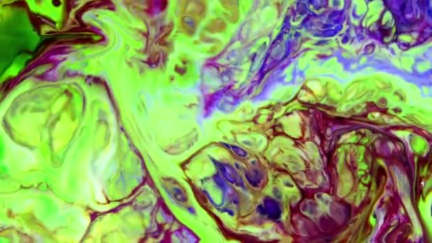 3840X2160 Fps Very Nice Ink Abstract Psychedelic Paint Liquid Motion — Stockvideo