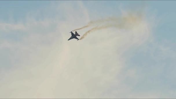 Izmir Türkien September 2022 Türkische Luftwaffe General Dynamics 16C Fighting — Stockvideo