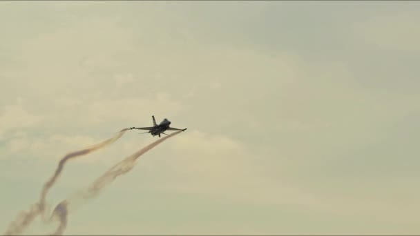Izmir Turkiye Setembro 2022 Força Aérea Turca General Dynamics 16C — Vídeo de Stock