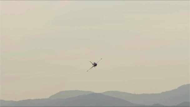 Izmir Turkiye Вересня 2022 Turkish Air Force General Dynamics 16C — стокове відео