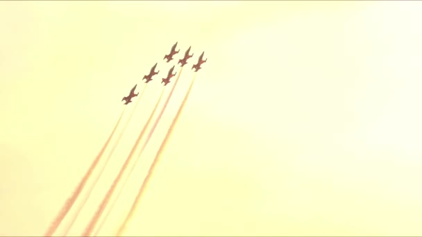 Вересня 2023 Турецькі Впс Канадір Турецька Команда Пілотів Демонстрація Над — стокове відео