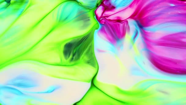 Abstract Colorful Color Paint Ink Explode Diffusion Psychedelic Blast Movement — Video