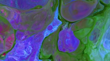 Soyut Renkli Boya Mürekkebi Patlaması Psikedelik Patlama Hareketi.