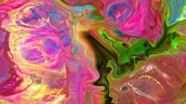 Very Nice Ink Abstract Psychedelic Paint Liquid Motion Background Texture — Video