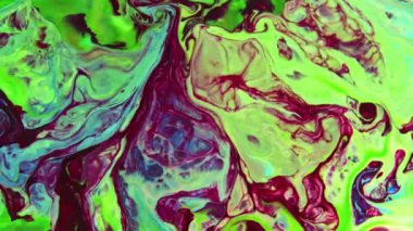 Very Nice Ink Abstract Psychedelic Paint Liquid Motion Background Texture 4k Video.