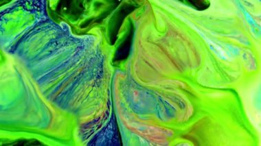Very Nice Ink Abstract Psychedelic Paint Liquid Motion Background Texture 4k Video.