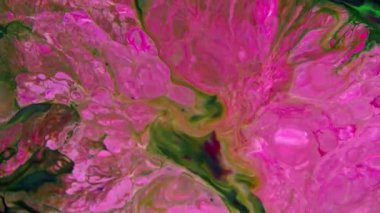 Renkli Kaos Mürekkebi Sıvı Türbülans Hareketi Dokusunda Yayıldı. 