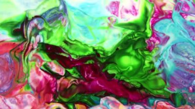 Çok Güzel Mürekkep Soyut Galaktik Renk Boyası Sıvı Doku Tasarımı Videosu.