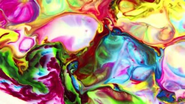 Çok Güzel Mürekkep Soyut Galaktik Renk Boyası Sıvı Doku Tasarımı Videosu.