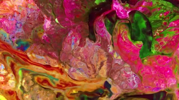 Bardzo Ładny Atrament Abstrakcyjny Galaktyczny Kolor Farba Koncepcja Ciekła Koncepcja — Wideo stockowe