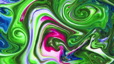 Girdaplı boyalar renkli kıvrımlı katmanlar oluşturur. Bu klip, reklamlar, sunumlar, raporlar, müzik videoları, web siteleri, mobil uygulamalar ve daha fazlası gibi projeler için arka plan olarak kullanılabilir..