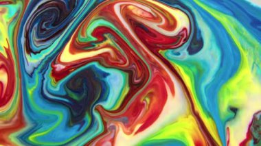 Akışkan Boyama Soyut Doku Yoğun Renkli Galaktik Canlı Renkler Doku Biçimi.
