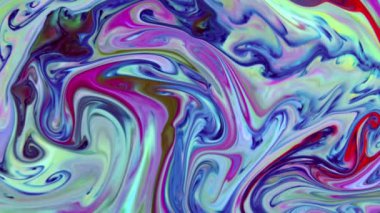 Renkli Sıvı Boya Patlaması Soyut Arkaplan Görüntüsü.