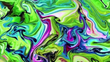 Psikedelik Resimli Soyut Arkaplan Canlı Sıvı Renk Doku Görüntüsü.