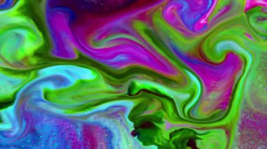 Psikedelik Resimli Soyut Arkaplan Canlı Sıvı Renk Doku Görüntüsü.