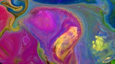 Sıvı sanat dokusu. Yanardöner boya efektli soyut arkaplan. Sıvı akrilik çizimler, akışlar ve sıçramalar. Web sayfası arkaplanı için karışık boyalar.