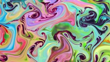 Çok Güzel Mürekkep Soyut Psikedelik Kozmos Sıvı Hareketli Galaktik Doku Görüntüsü.