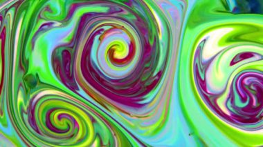 Çok Güzel Mürekkep Soyut Psikedelik Kozmos Sıvı Hareketli Galaktik Doku Görüntüsü.