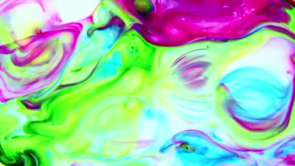 Swirled Paints Form Colorful Curved Layers Clip Can Used Background — Stock Video