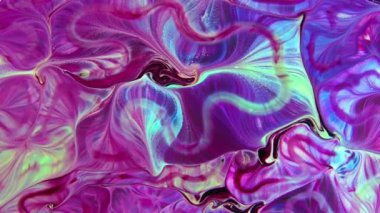 Çok Güzel Mürekkep Soyut Psychedelic Boya Sıvı Hareket Arka Plan Doku Video.