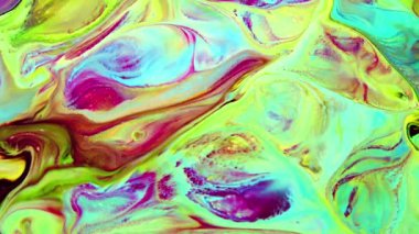 Çok Güzel Mürekkep Soyut Psychedelic Boya Sıvı Hareket Arka Plan Doku Video.