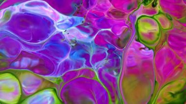 Çok Güzel Mürekkep Soyut Psychedelic Boya Sıvı Hareket Arka Plan Doku Video.