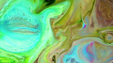 Çok Güzel Mürekkep Soyut Psikedelik Kozmos Sıvı Hareketli Galaktik Doku Görüntüsü.