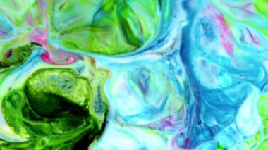 Çok Güzel Mürekkep Soyut Psikedelik Kozmos Sıvı Hareketli Galaktik Doku Görüntüsü.