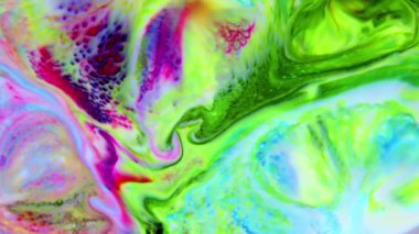 Çok Güzel Mürekkep Soyut Psikedelik Kozmos Sıvı Hareketli Galaktik Doku Görüntüsü.