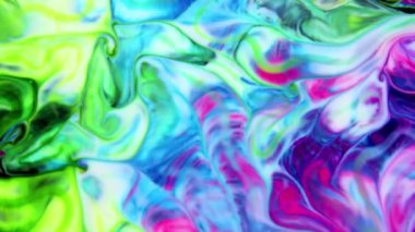 Çok Güzel Mürekkep Soyut Psikedelik Kozmos Sıvı Hareketli Galaktik Doku Görüntüsü.