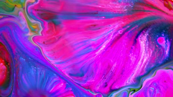 Абстрактний Гранжевий Колір Чорнила Фарба Поширення Вибуху Вибуховий Фон — стокове відео