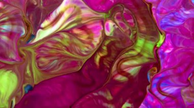 Psikedelik Resimli Soyut Arkaplan Canlı Sıvı Renk Doku Görüntüsü.