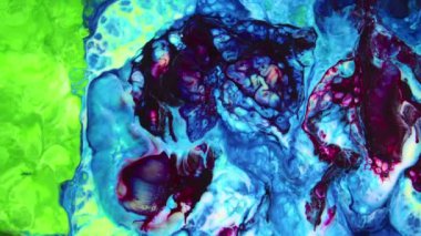 Psikedelik Resimli Soyut Arkaplan Canlı Sıvı Renk Doku Görüntüsü.