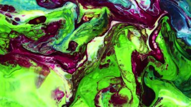 Bu stok videosunda, boya pigmentinin hafif boya ile ayrıldığı yağ boyasının yavaş çekim görüntüleri yer alıyor. Bu klibi yaratıcı konsept videoları, sunumlar ve daha fazlası için arka plan olarak kullan.